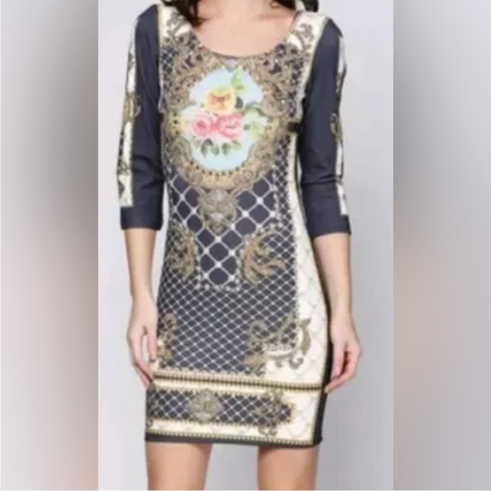 Elisabetta Franchi
Beaded Body Con Dress EUC
